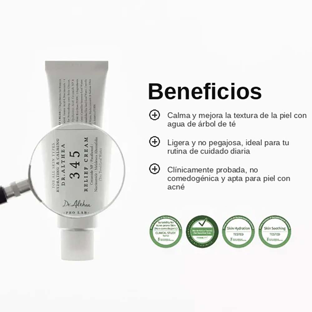 345 RELIEF CREAM DE DR. ALTHEA (CREMA PARA CALMAR Y REPARAR LA PIEL)